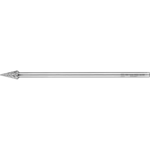 Wysokowydajny trzpień frezarski ze stopów twardych STEEL kształt ostrostożkowy SKM Ø 10 × 20 mm trzpień Ø 6 × 150 mm do stali