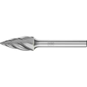 Wysokowydajny trzpień frezarski ze stopów twardych ALU, kształt pocisku SPG Ø 12 x 25 mm trzonek Ø 6 mm do aluminium / metalu