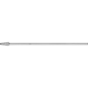 Wysokowydajny trzpień frezarski ze stopów twardych STEEL kształt stożkowy KEL Ø 10 × 20 mm trzpień Ø 6 × 150 mm do stali
