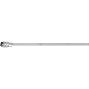 Trzpień frezarski ze stopów twardych kształt kropli TRE Ø 06 × 10 mm trzpień Ø 3 × 75 mm Z3P uniwersalne średnie krzyżowe