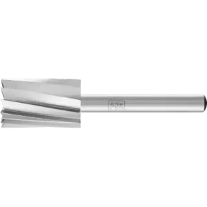 Trzpień frezarski HSS ALU kształt walcowy z uzębieniem czołowym A-ST Ø 16 × 25 mm trzpień Ø 6 mm do aluminium/metalu