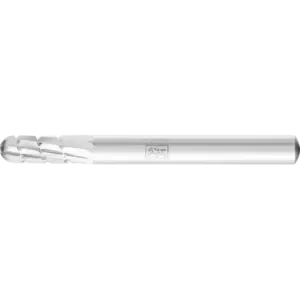 Trzpień frezarski HSS o kształcie kulisto-walcowym C Ø 06 × 16 mm trzpień Ø 6 mm Z 2 uniwersalne średnie z wiórołamaczem