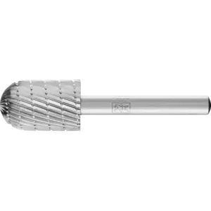 Trzpień frezarski HSS o kształcie kulisto-walcowym C Ø 16 × 25 mm trzpień Ø 6 mm Z 3 uniwersalne średnio drobne z wiórołamaczem
