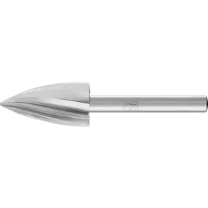 Trzpień frezarski HSS ALU kształt pocisku K Ø 16 × 30 mm trzpień Ø 6 mm do aluminium/metali nieżelaznych