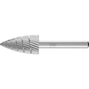Trzpień frezarski HSS o kształcie pocisku K Ø 16 × 30 mm trzpień Ø 6 mm Z 3 uzębienie uniwersalne średnio drobne