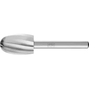Trzpień frezarski HSS ALU kształt kropli O Ø 16 × 25 mm trzpień Ø 6 mm do aluminium/metali nieżelaznych