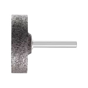 Ściernica trzpieniowa INOX walcowa Ø 50 × 13 mm trzpień Ø 6 mm A30 do stali nierdzewnej