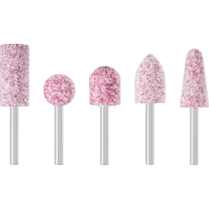 Zestaw ściernic trzpieniowych STEEL 5-cz. trzpień Ø 6 mm A30/46/60 do stali i staliwa