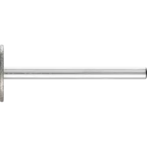Diamentowa ściernica trzpieniowa cylindryczna wąska Ø14 × 1,0 mm, trzpień Ø3 mm D64 (drobna) do szlifowania rowków