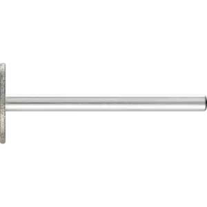 Diamentowa ściernica trzpieniowa cylindryczna wąska Ø14 × 1,0 mm, trzpień Ø3 mm D91 (drobna) do szlifowania rowków
