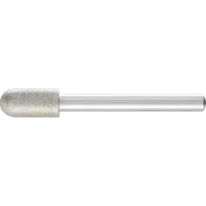 Diamentowa ściernica kulisto-walcowa Ø 10,0 mm, trzpień Ø 6 mm D126 (średnia), doskonała do pracy ręcznej