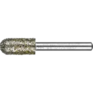 Diamentowa ściernica kulisto-walcowa Ø12,0 mm, trzpień Ø6 mm D852 (bardzo zgrubna) do usuwania gratów