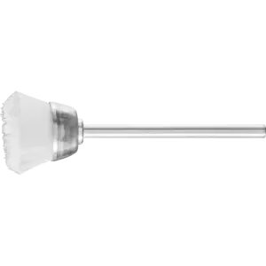 Miniaturowa szczotka garnkowa TBU Ø18 mm trzpień Ø2,34 mm włosie z tworzywa sztucznego Ø0,15