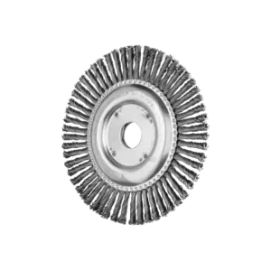 Szczotka PIPELINE pleciona RBG Ø 150 × 6x22,2 mm, drut stalowy Ø 0,50 mm do szlifierki kątowej