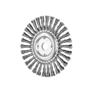 Szczotka tarczowa pleciona RBG Ø 178 × 13 × 22,2 mm, drut stalowy Ø 0,50 mm do szlifierki kątowej