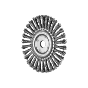 Szczotka tarczowa pleciona RBG Ø 178 × 13 × 22,2 mm, drut stalowy Ø 0,80 mm do szlifierki kątowej