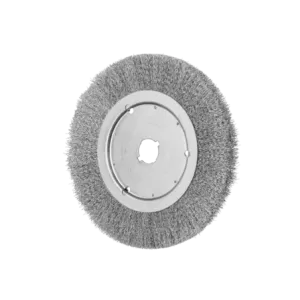 Szczotka tarczowa wąska niepleciona RBU Ø250 × 20xvariable otwór, drut ze stali nierdzewnej Ø0,30