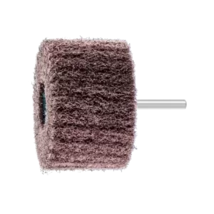 Włókninowa ściernica trzpieniowa POLINOX PNL Ø 80 × 50 mm trzpień Ø 6 mm A100 do szlifu dokładnego i wykańczania