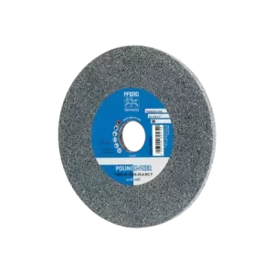 Dysk z włókniny prasowanej POLINOX PNER Ø 150 × 6 mm do otworu Ø 25,4 mm miękki SIC drobnoziarnisty do wykańczania