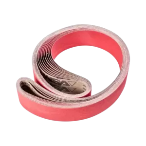 Taśma ścierna z ziarnem ceramicznym BA 75 × 2000 mm CO-COOL120 do szlifowania stali nierdzewnej szlifierką taśmową