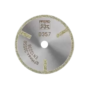 Diamentowa ściernica do przecinania D1A1R 50 × 2,0 × 10,0 mm D357 (zgrubna) z segmentem ochronnym do TWS/CFRP