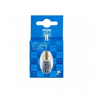 10 x Niepleciona szczotka-pędzelek POS PBU Ø15 mm trzpień Ø6 mm włókno SiC Ø0,90 ziarno 180 